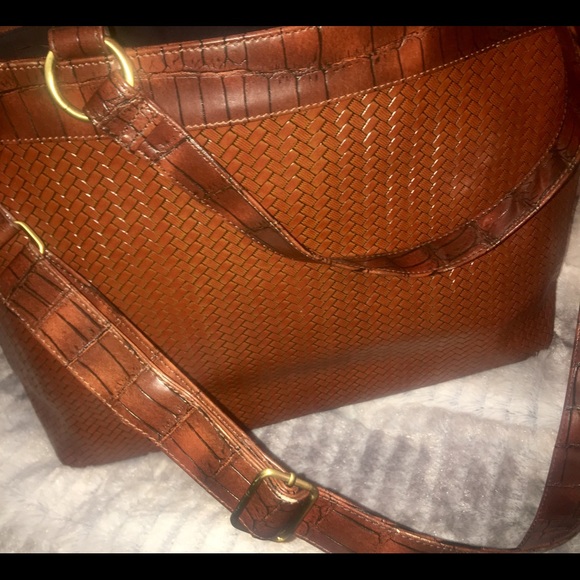 Coldwater Creek Faux Croc Briefcase/Laptop/Handbag - Picture 4 of 8